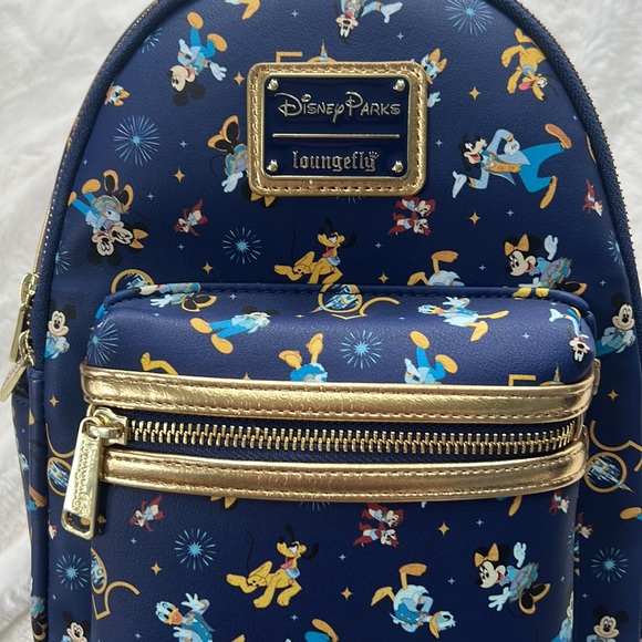 Disney 50th Anniversary Loungefly Mini Backpack - Picture 2 of 13